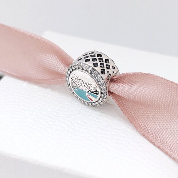 Pandora Canadian Rockies Charm Exclusive Travel Bead S925 Silver with box - Picture 3 of 5